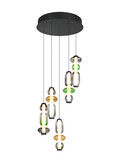 Trio 334330517 Minerva LED Pendelleuchte 5x8W ⌀42cm dimmbar Multicolor CCT einstellbare Lichtfarbe