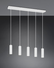 Trio 367700531 Soka GU10 Pendelleuchte 5-fach ⌀5,5cm Weiß Matt