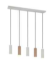 Trio 367700565 Soka GU10 Pendelleuchte 5-fach ⌀5,5cm Coffee