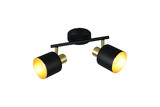 Trio 868800280 Eva E14 Strahler 2-fach Schwarz-Gold