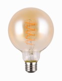 Trio Globe LED Lampe E27 7W ⌀9,5cm dimmbar Amber warmweiss