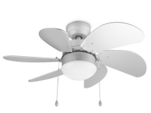 Tristar leiser Deckenventilator mit Beleuchtung E27 Ø76cm Metall VE-5810