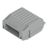 WAGO 207-1331 4x Gelbox Abzweig, für Serie 221 und 2273, 4mm², Größe 1, grau, IPX8 wasserdicht