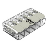 WAGO 221-485 25x Verbindungsklemme mit Hebeln, 5 Leiter, 4mm², Ex e, lichtgrau