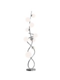 Wofi Nancy LED G9 Stehleuchte Chrom Opal-Gläser 140cm 27W Warmweiss 3014-907