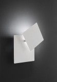 Wofi Bayonne LED Wandleuchte Weiss eckige, indirekte Beleuchtung 6W Warmweiss Dimmbar 4048-108Q