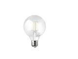 WOFI LED Filament G95 Globe E27 Lampe dimmbar 7W 806Lm 2700K Warmweiss Klar